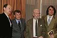 Fernando Marías, Gómez Rufo, Luis García Berlanga y Miguel Angel de Rus en la presentación de El señor de Cheshire