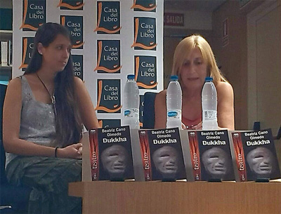 Victoria Olmedo y Beatriz Cano en la presentación