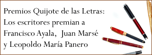 Premios Quijote de las Letras: Los escritores premian a Francisco Ayala, Juan Marsé y Leopoldo María Panero