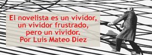 El novelista es un vividor, un vividor frustrado, pero un vividor