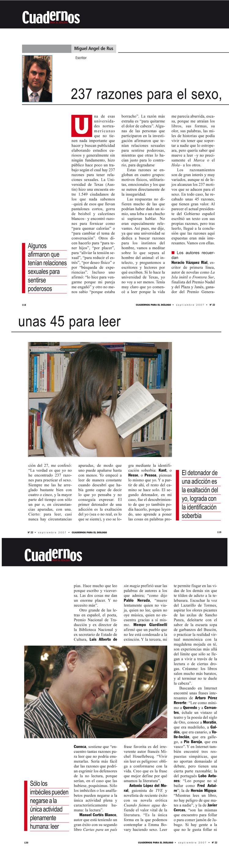   237 razones para el sexo, una 45 para leer